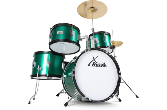 XDrum Junior Pro Kinder Schlagzeug Emerald Green Sparkle inkl. Schule image 12