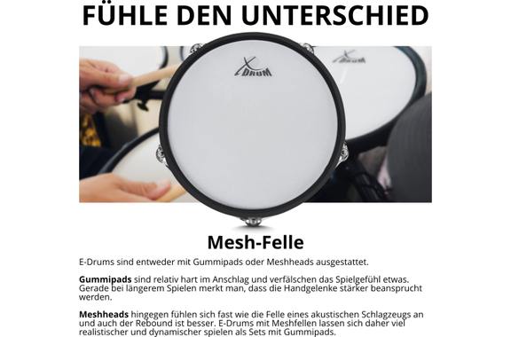 XDrum DD-670 Mesh E-Drum Kit Live Set image 12