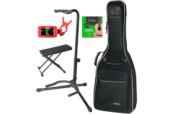 Rocktile 5-Piece Accessory Set for 4/4 Classical Guitar image 12