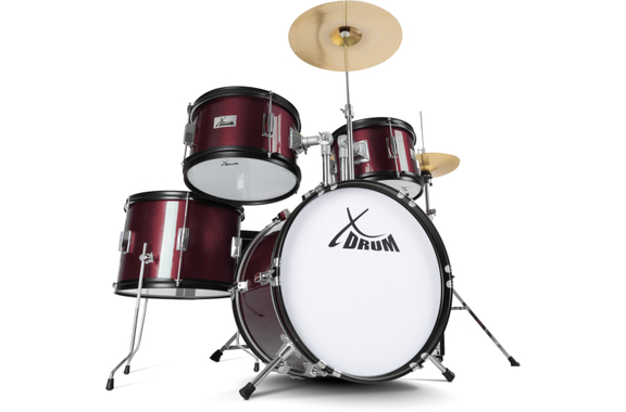 XDrum Junior Pro Kinder Schlagzeug Red inkl. Schule image 12
