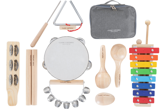 Classic Cantabile Starter Set Percussione per Bambini 13 Pezzi image 12