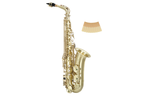 Classic Cantabile AS-450 Brushed Eb Set Saxophone Alto image 12