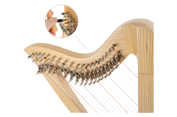 Classic Cantabile H-19 AW Arpa Celta 19 Cuerdas Set image 12