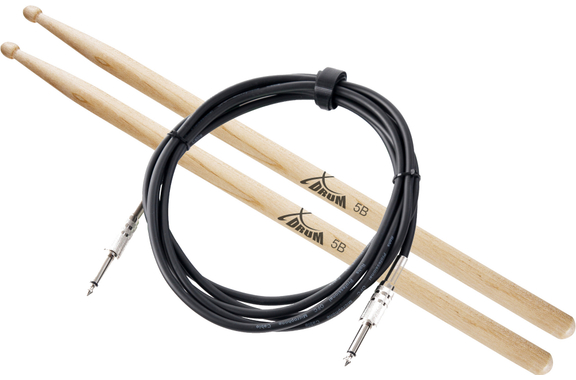 NUX DM-8 E-Drumset Complete Set with Monitor, Stool, School, Cable and Sticks image 12
