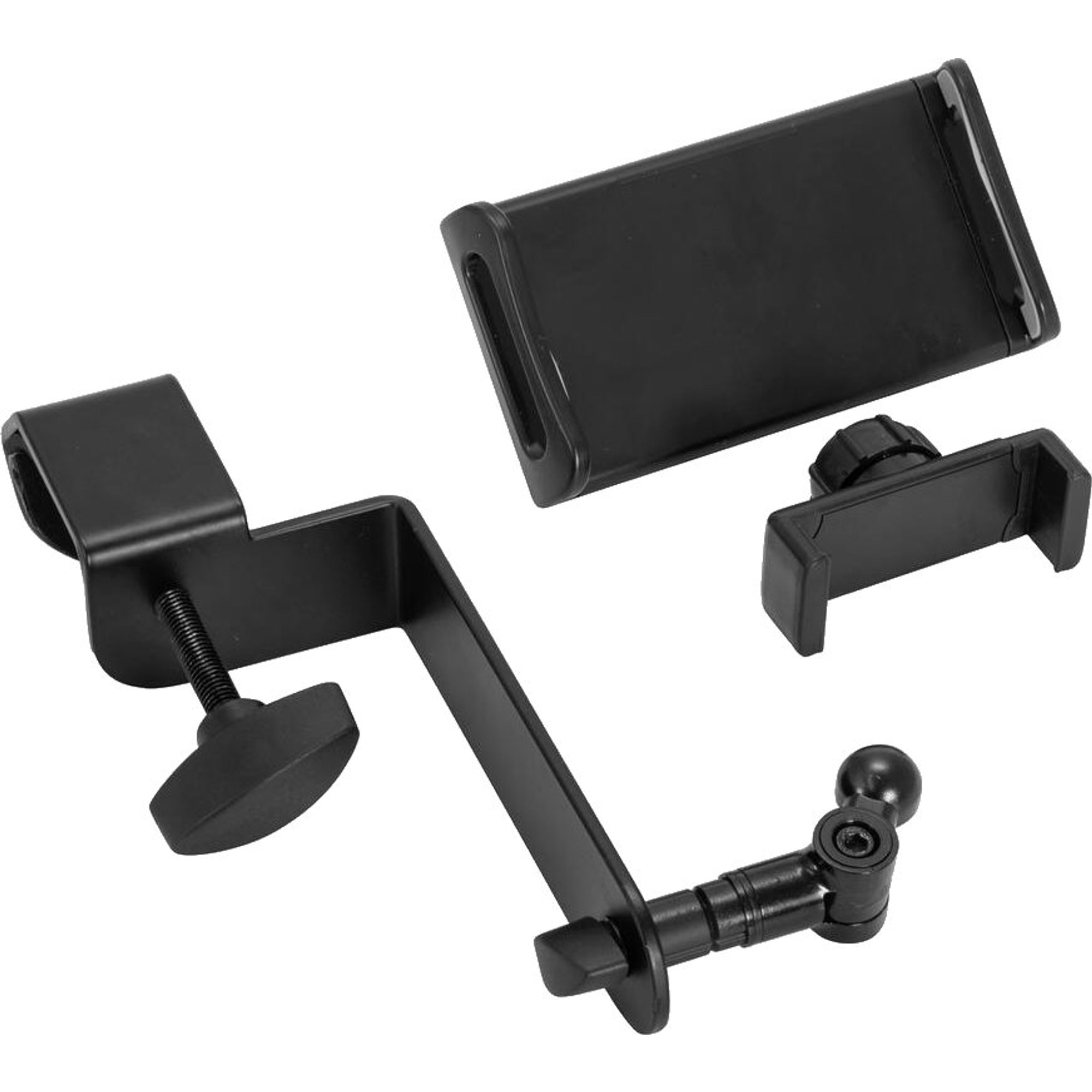 ReachMall Doppio Supporto Per Telefono Con Adattatore 6,35mm E Morsetto – Rotazione 360°, Per Live Streaming E Video