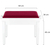 Classic Cantabile Banquette De Piano Modèle A Blanc Laqué Velours Rouge thumbnail 2