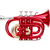 Classic Cantabile TT-400 Bb-Pockettrompet Rood Starterset thumbnail 2