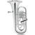 Classic Cantabile KEU-30SR MardiBrass Plastic Bb Euphonium Silver thumbnail 2