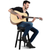 Classic Cantabile Tabouret De Pub Classique Pour Guitare Noir Mat Lot De 3 thumbnail 2