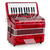 Classic Cantabile 48 Bass Akkordeon "Secondo V" Rot  - Retoure (Zustand: sehr gut) thumbnail 2