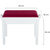 Classic Cantabile Banc De Piano Modèle A Blanc Mat Velours Rouge thumbnail 2