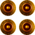 Gibson Top Hat Knobs Vintage Amber 4 pc. thumbnail 2