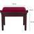 Banc De Piano Classic Cantabile Modèle A Acajou Velours Rouge thumbnail 2
