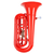 Classic Cantabile KT-30RD MardiBrass Kunststoff Bb-Tuba Rot thumbnail 2
