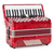 Classic Cantabile 72 Bass Akkordeon "Secondo V" Rot  - Retoure (Zustand: sehr gut) thumbnail 2