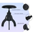 Classic Cantabile Pianohocker Velours Schwarz matt thumbnail 2