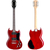 McGrey Rockit Guitare Électrique Double Cut Set Complet Cherry Red thumbnail 2