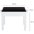 Classic Cantabile Banquette De Piano Modèle A Blanc Mat Velours Noir thumbnail 2