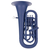 Classic Cantabile KEU-30MB MardiBrass Plastic Bb Euphonium Matte Blue thumbnail 2
