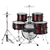 XDrum Junior Pro Kinderdrumstel Rood incl. School thumbnail 2