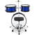 XDrum Junior KIDS Drumstel incl. School Blauw thumbnail 2
