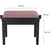Classic Cantabile Banc De Piano Modell A Noir Mat Velours Rosé thumbnail 2