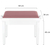 Classic Cantabile Banquette De Piano Modèle A Blanc Laqué Velours Rosé thumbnail 2