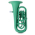 Classic Cantabile KEU-30MG MardiBrass Kunststoff Bb-Euphonium Matt-grün  - Retoure (Zustand: sehr gut) thumbnail 2