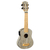 Cascha 2315E Ukulele Soprano Bamboo Graphite Bundle con Pickup thumbnail 2