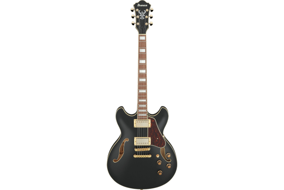 Ibanez AS73G-BKF Gitarre Black Flat Set image 2