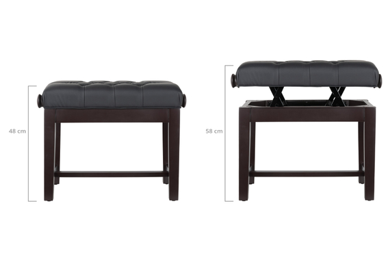 Classic Cantabile Pianobank Modell X Rosenholz Matt  - Retoure (Zustand: sehr gut) image 2