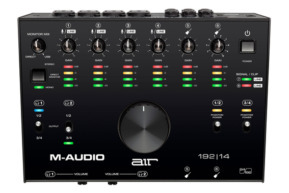 M-Audio AIR 192|14 USB Audio/MIDI Interface Podcast Set image 2
