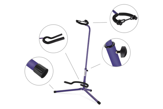 Classic Cantabile GS-30 VT Soporte para Guitarras (ligero) Morado Set de 5 image 2