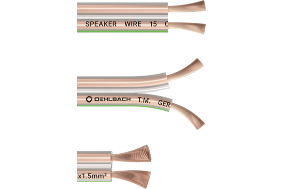 Oehlbach SP-15 Luidsprekerkabel 10m Transparant image 2