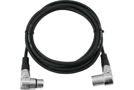 Omnitronic Winkel XLR Kabel 3pol 3m 90° sw image 2