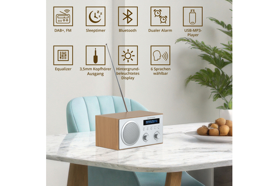 Bennett & Ross DAB-258 NT Vikedal DAB/FM-Radio mit Bluetooth  - Retoure (Zustand: sehr gut) image 2