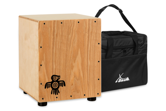 XDrum Junior Cajon Peruana Ash Set incl. cuscino per seduta e scuola image 2
