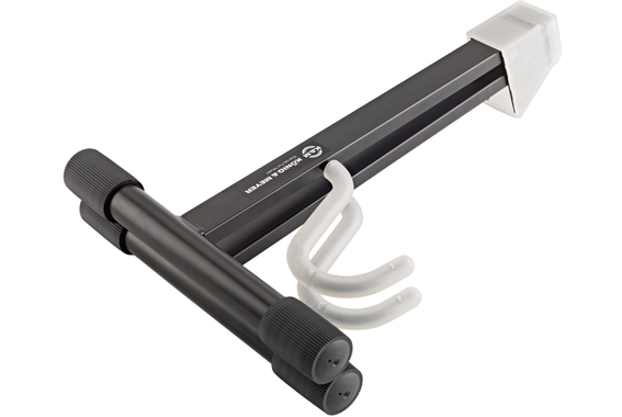 K&M 17540 Support Guitare Électrique Noir avec Éléments Translucides image 2