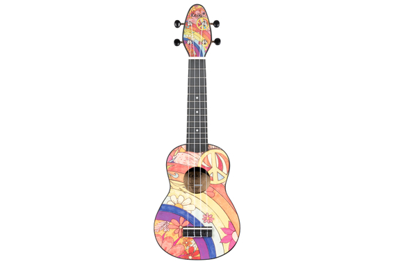 Ortega K2-68-L Keiki Lefthand Sopran Ukulele Pack "Peace '68"  - Retoure (Zustand: sehr gut) image 2