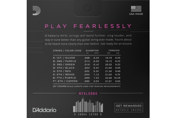D'Addario NYXL0980 image 2