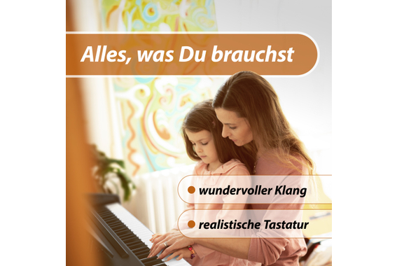 Classic Cantabile DP-50 SM E-Piano Schwarz matt Set image 2