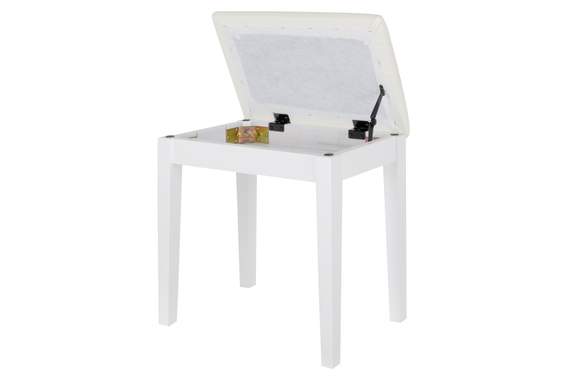 Classic Cantabile Banco De Piano Modelo S Blanco Mate image 2