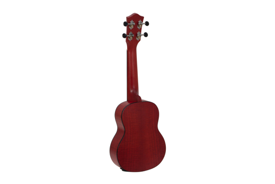Dimavery UK-100 Ukulélé Soprano Flamed Red image 2