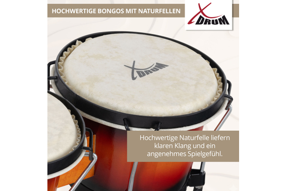 XDrum Bongos Club Vintage Sunburst image 2