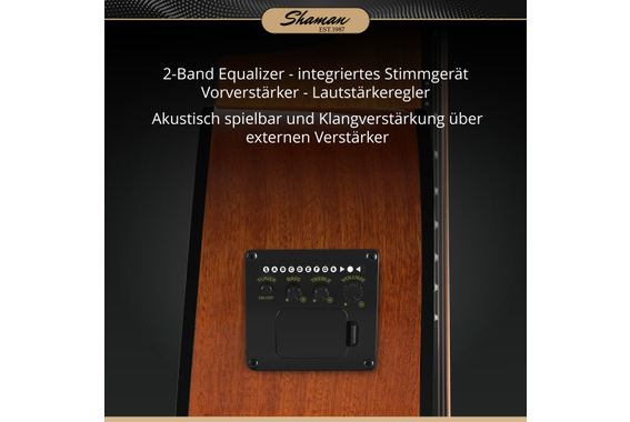 Shaman AB4-50CE-NT Basse Acoustique Naturelle image 2