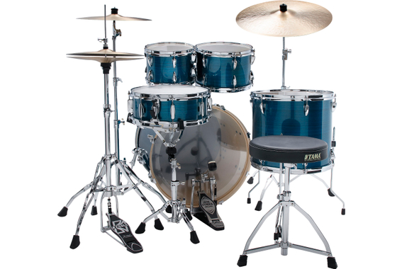 Tama IP52H6W-HLB Imperialstar Drumkit Hairline Blue image 2