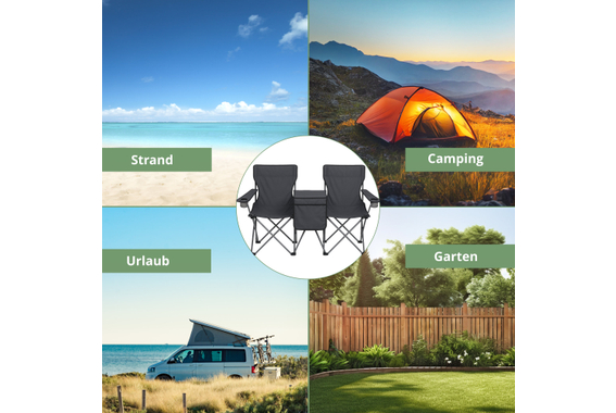 Stagecaptain CS-1485 Doppelsitzer Campingstuhl  - Retoure (Zustand: sehr gut) image 2