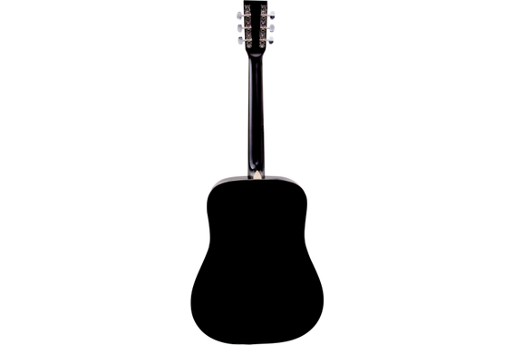 Classic Cantabile WS-10BK-LH Westerngitaar zwart Linkshandig model Hardcase Set image 2