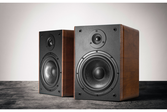 McGrey BSS-365 BN 6,5" Enceintes HiFi Bibliothèque Paire Marron 2x 60W RMS image 2