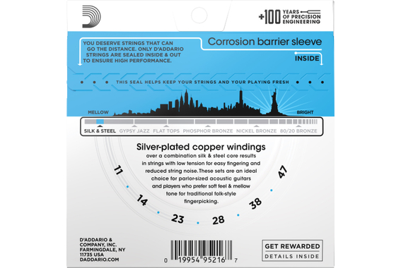 D'Addario EJ40 Silk & Steel image 2